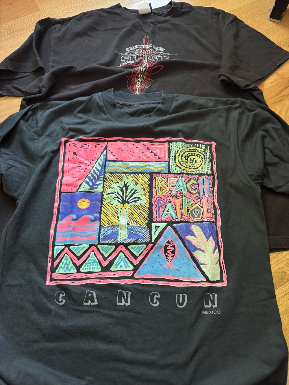 Lot of 15 Menβs Graphic T-Shirts Size L XL Cars Music Sturgis Mixed Designs